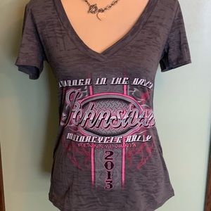 Next level short sleeve grey size L